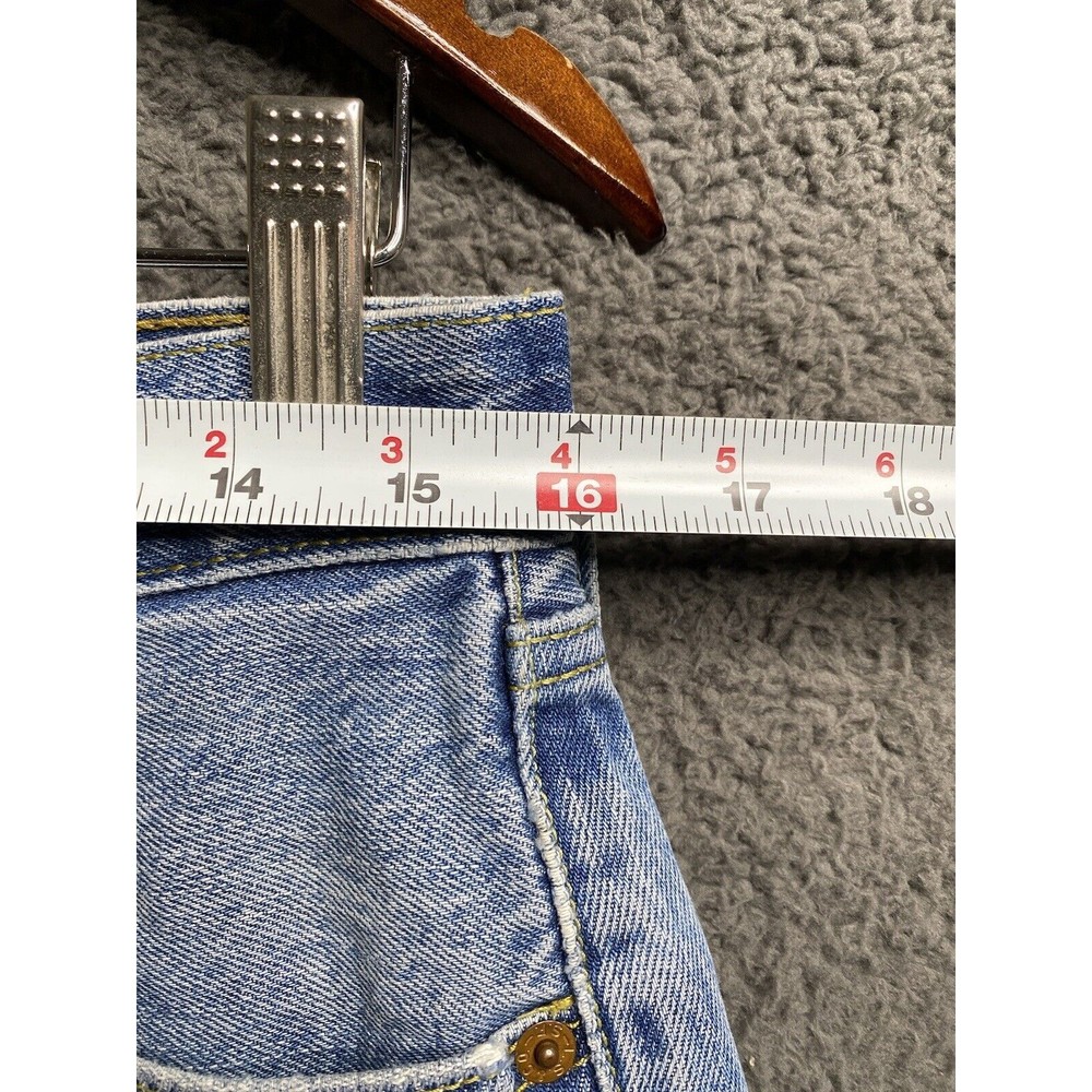 Vintage Y2K Levi's 501 Button Fly Denim Jeans (measured 32x34) Light Wash - Picture 7 of 16